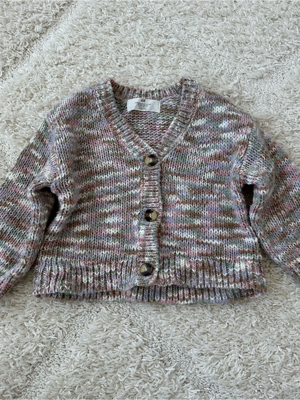 H&M Marled Knit Cardigan